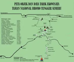 Mount Bromo Map  Mount Bromo Map