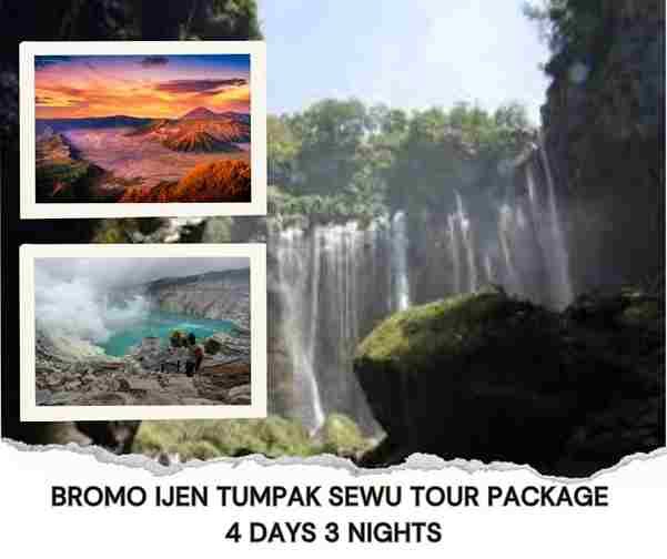 Bromo Ijen Tumpak Sewu Waterfall Tour Package 4 Days 3 Nights Bromo Ijen Tumpak Sewu Waterfall Tour Package 4 Days 3 Nights